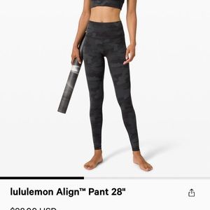 LULULEMON Align pant 28” legging sz 2